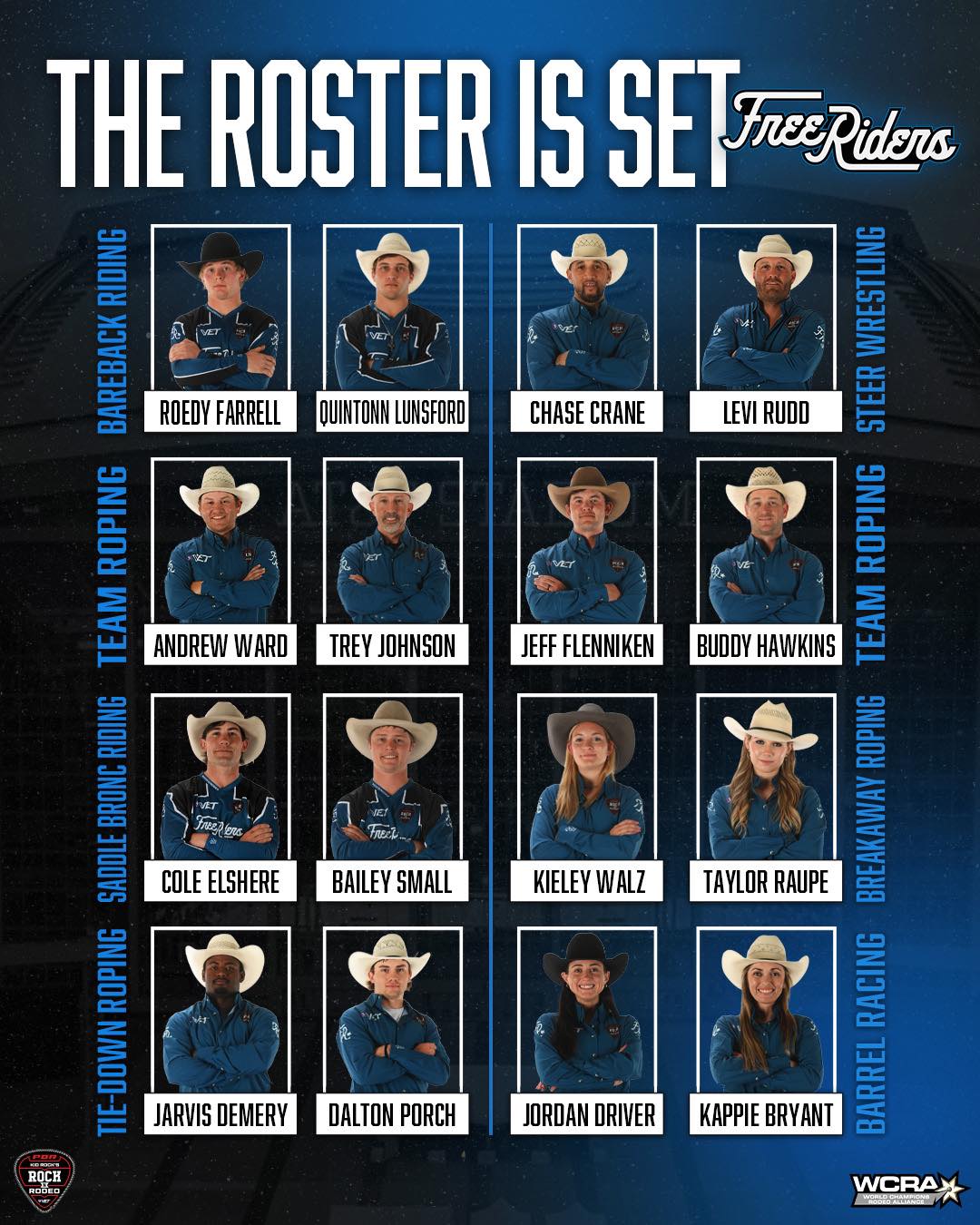 Kid Rock's Rock N Rodeo Free Riders Roster Revealed - TENN TEXAS