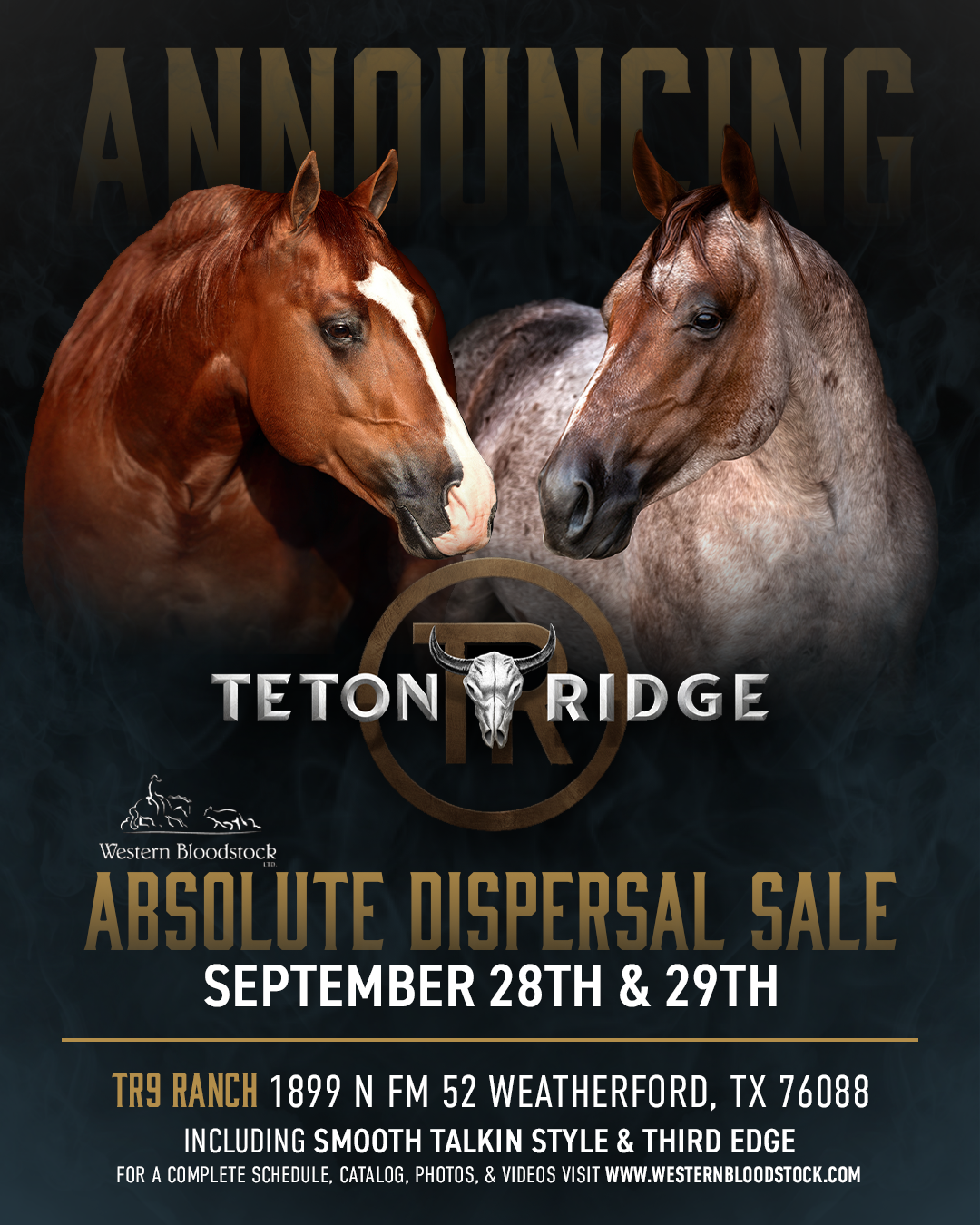 Teton Ridge Dispersal Sale
