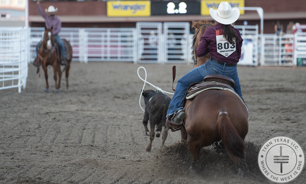 Ladies Breakaway Roping at Calgary