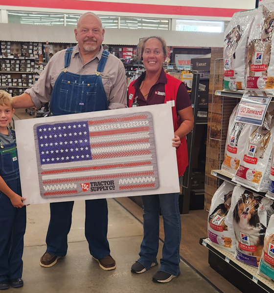 Army veteran and Farmer Veteran Coalition (FVC) member Phil Rosso and his grandson, Kayden