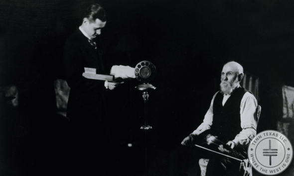 Opry founder George D. Hay alongside Uncle Jimmy Thompson