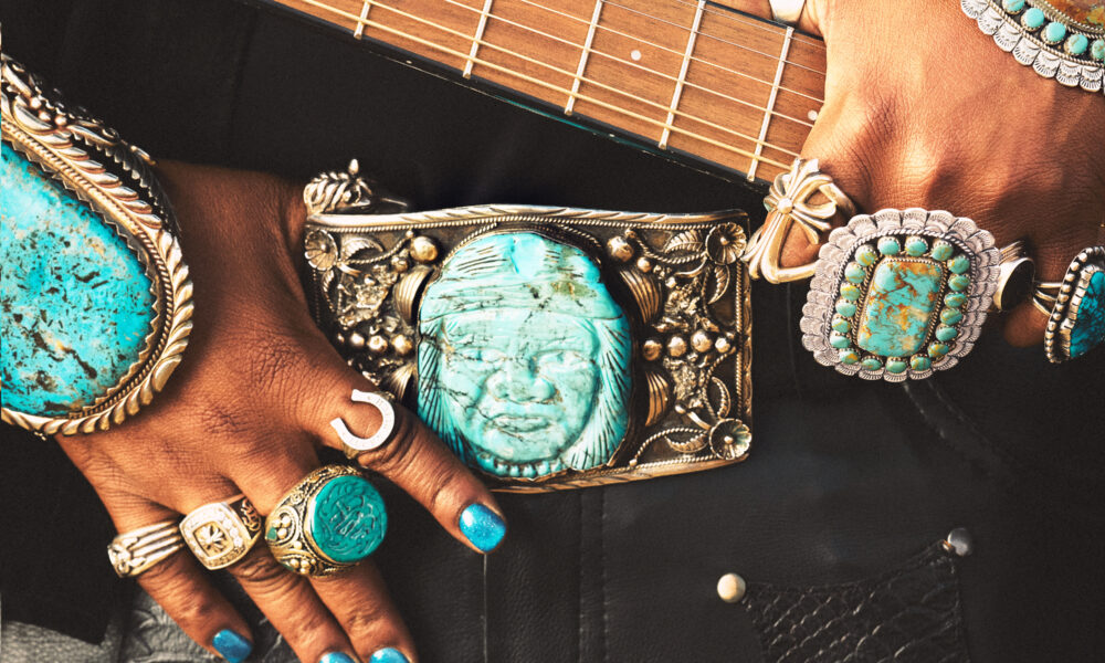 Ink / Turquoise Cowboy